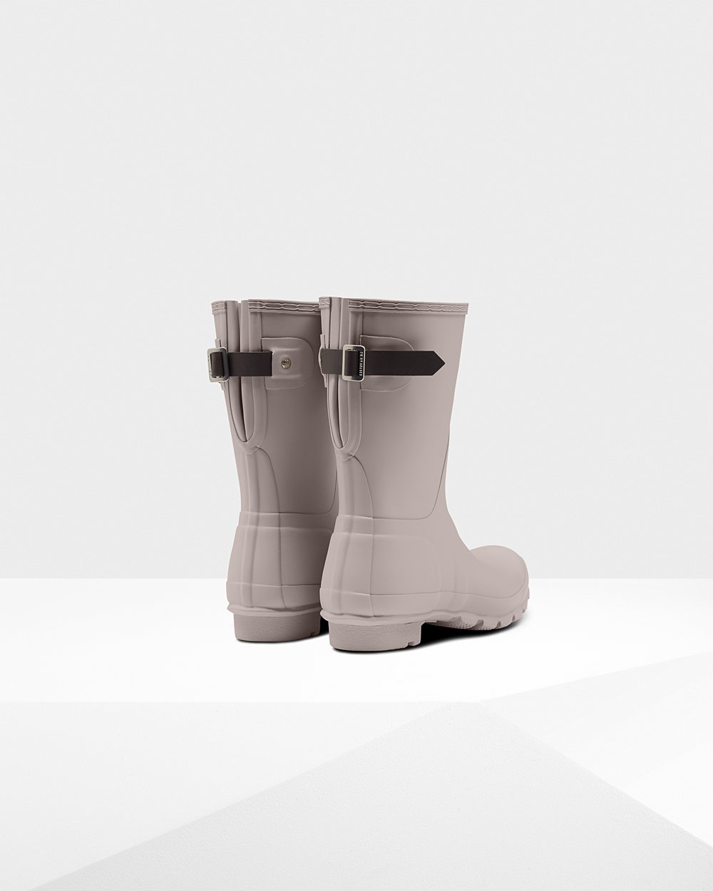 Galochas Curtas Hunter Feminina Cinzentas - Original Back Adjustable - 10NYSGUWF